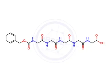 Chemical structure of Z-Gly-Gly-Gly-Gly-Gly-OH