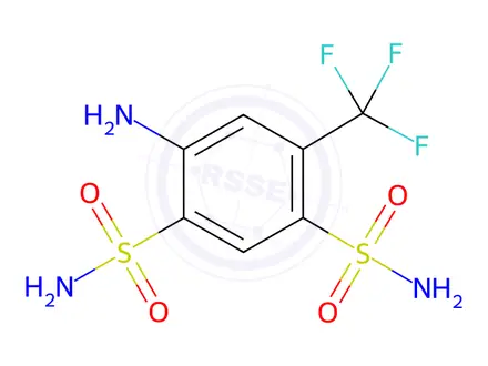Chemical structure of Bendroflumethiazide Impurity 1 (Bendroflumethiazide EP Impurity A)