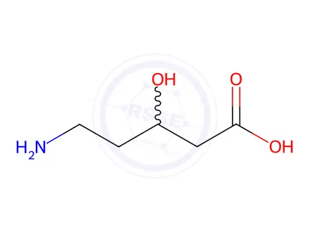 Chemical structure of Pentanoic acid, 5-amino-3-hydroxy-