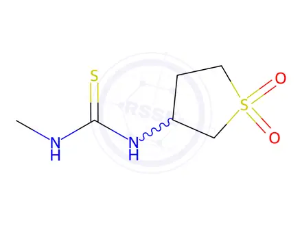 Chemical structure of 1-(1,1-Dioxidotetrahydrothiophen-3-yl)-3-methylthiourea