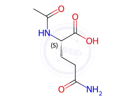 Chemical structure of N-Acetyl-L-Glutamine
