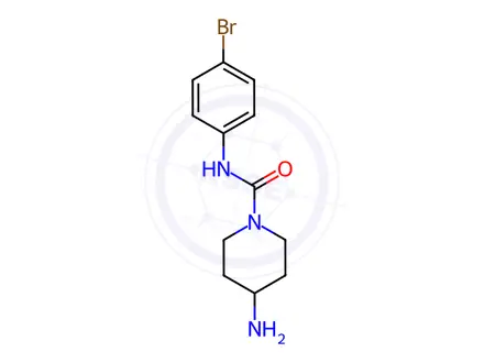 Chemical structure of 4-Amino-N-(4-bromophenyl)piperidine-1-carboxamide