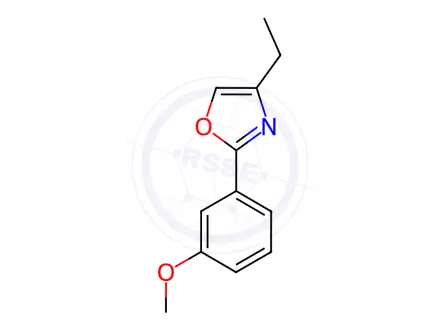 Chemical structure of Oxazole, 4-ethyl-2-(3-methoxyphenyl)-(9CI)
