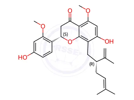 Chemical structure of 2'-O-methyl-Kurarinone