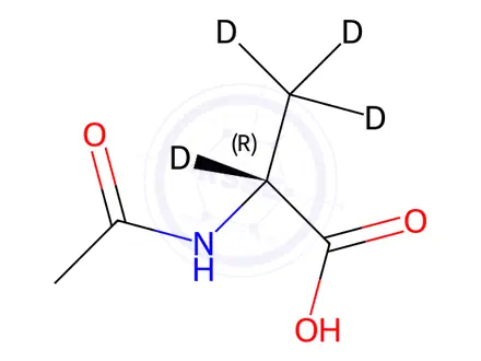 Chemical structure of N-Acetylalanine-[D4]