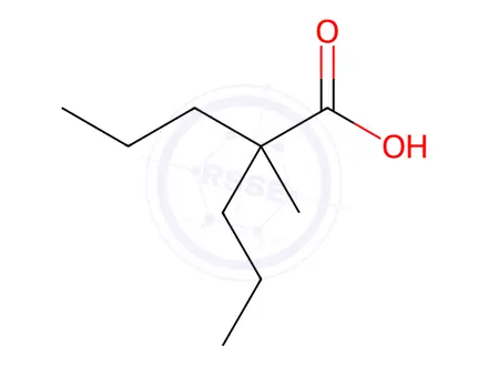 Chemical structure of Valproic Acid Impurity 136