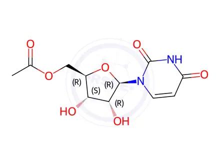 Chemical structure of 5-Acetyluridine