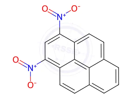 Chemical structure of 1,3-Dinitropyrene