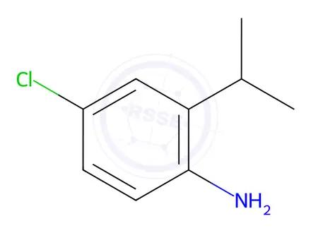 Chemical structure of 4-chloro-2-(propan-2-yl)aniline hydrochloride