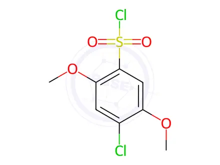 Chemical structure of 4-Chloro-2,5-dimethoxybenzenesulfonyl Chloride