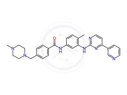 Chemical structure of Imatinib