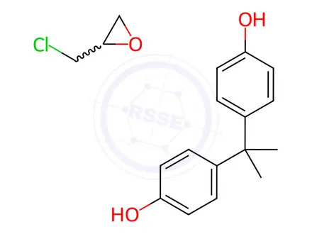 Chemical structure of Epon 828, Technical Grade