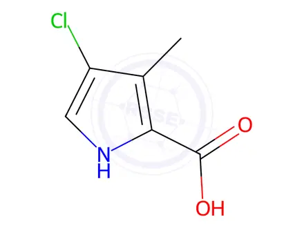 Chemical structure of 4-Chloro-3-methyl-1H-pyrrole-2-carboxylic acid