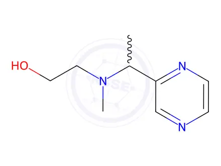 Chemical structure of 2-(Methyl(1-(pyrazin-2-yl)ethyl)amino)ethanol