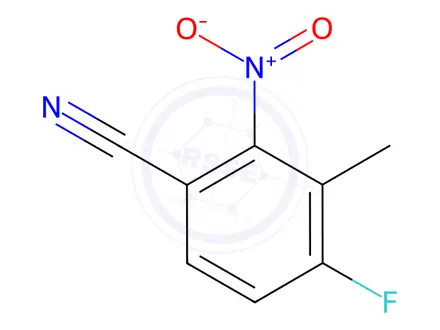 Chemical structure of 4-Cyano-1-Fluoro-2-methyl-3-nitrobenzene