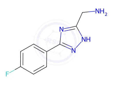 Chemical structure of (5-(4-Fluorophenyl)-1H-1,2,4-triazol-3-yl)methanamine