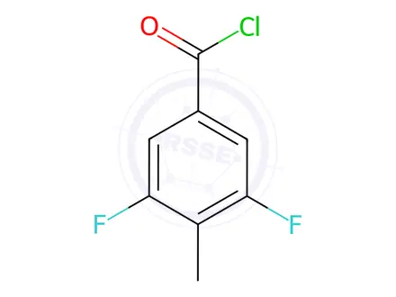 Chemical structure of Benzoyl chloride, 3,5-difluoro-4-methyl-(9CI)