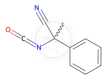 Chemical structure of 2-isocyanato-2-phenylpropanenitrile