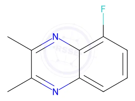 Chemical structure of Quinoxaline, 5-fluoro-2,3-dimethyl-(8CI)