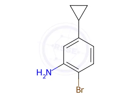Chemical structure of 2-Bromo-5-cyclopropylaniline