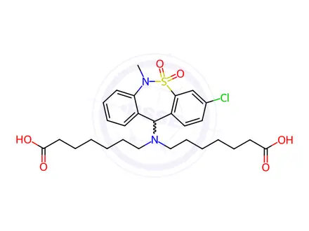 Chemical structure of Tianeptine Impurity E
