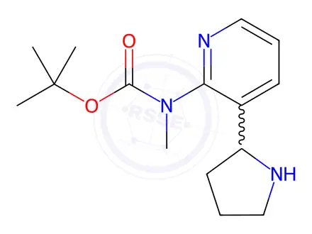 Chemical structure of Tert-butyl methyl(3-(pyrrolidin-2-yl)pyridin-2-yl)carbamate