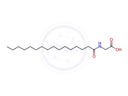Chemical structure of Palmitoylglycine