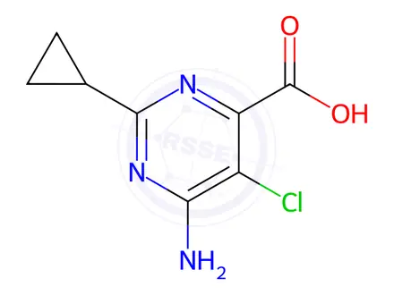 Chemical structure of Aminocyclopyrachlor