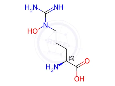 Chemical structure of N(5)-Hydroxy-L-arginine
