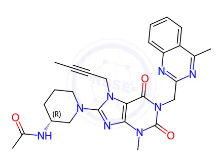 Chemical structure of Linagliptin Impurity CD10088