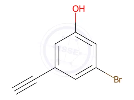 Chemical structure of 3-Bromo-5-ethynylphenol