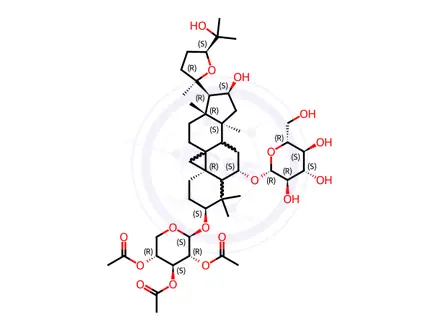 Chemical structure of Acetylastragaloside I Solution in Acetonitrile/Water
