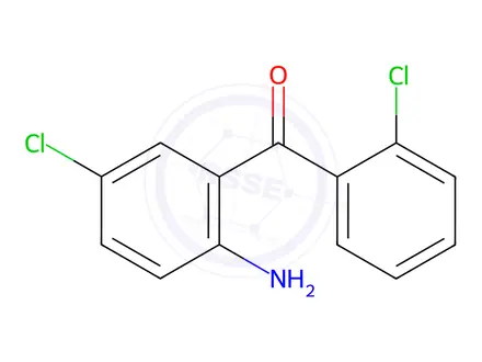 Chemical structure of Lorazepam Impurity 1 (Lorazepam EP Impurity A)