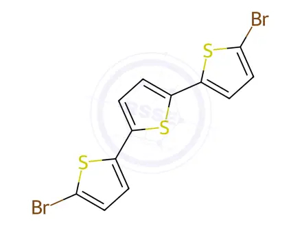 Chemical structure of 5,5''-Dibromo-2,2':5',2''-terthiophene