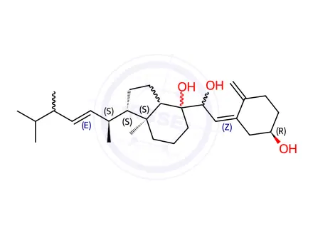 Chemical structure of (3β,5Z,7R,8α,22E)-9,10-Secoergosta-5,10(19),22-triene-3,7,8-triol