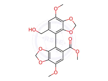 Chemical structure of Bifendate Impurity 17 (Bicyclol)
