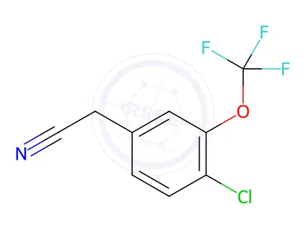 Chemical structure of 4-Chloro-3-(trifluoromethoxy)phenylacetonitrile
