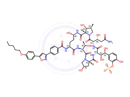 Chemical structure of Micafungin Sodium Impurity 27