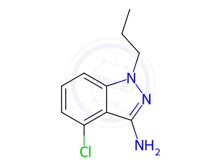 Chemical structure of 4-chloro-1-propyl-1H-indazol-3-amine