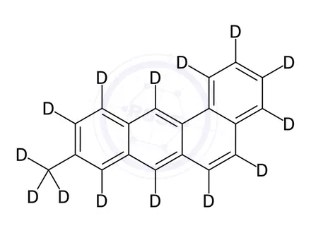 Chemical structure of 9-Methylbenz[a]anthracene-d14