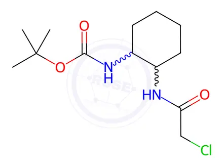 Chemical structure of tert-Butyl (2-(2-chloroacetamido)cyclohexyl)carbamate