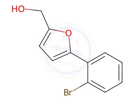 Chemical structure of (5-(2-Bromophenyl)furan-2-yl)methanol
