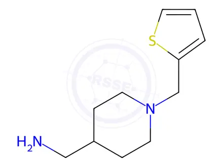 Chemical structure of {[1-(2-Thienylmethyl)piperidin-4-yl]methyl}amine