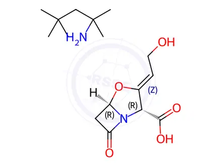 Chemical structure of Clavulanic Acid 2-Amino-2,4,4-trimethylpentane Salt