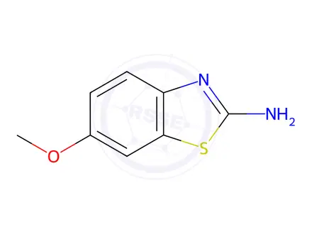 Chemical structure of 2-Amino-6-methoxybenzothiazole