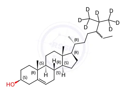 Chemical structure of sitosterol-d7
