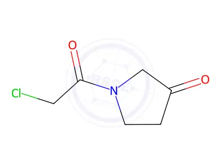Chemical structure of 1-(2-Chloroacetyl)pyrrolidin-3-one