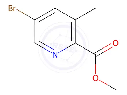 Chemical structure of Methyl 5-Bromo-3-methylpicolinate