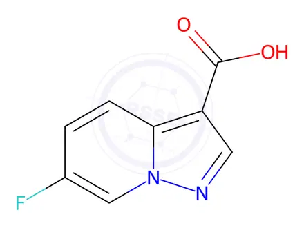 Chemical structure of 6-Fluoropyrazolo[1,5-a]pyridine-3-carboxylic acid