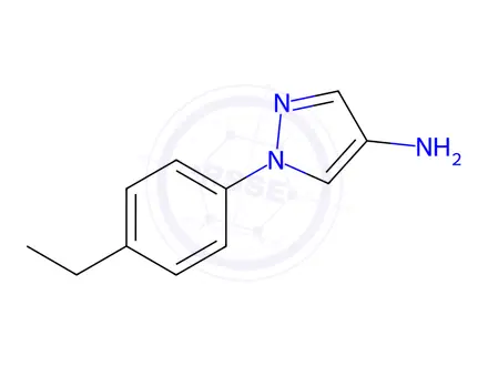 Chemical structure of 1-(4-Ethyl-phenyl)-1H-pyrazol-4-ylamine
